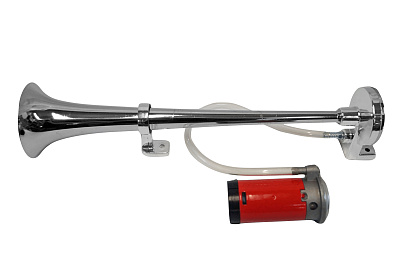 Сигнал звуковой CHROME воздушный однорожковый 12В комплект SY-30