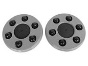 Колпак колеса переднего ГАЗ-3302, ГАЗель Next пластик (серый) 2 штуки комплект ТТ МК-КЛ-ГК-19