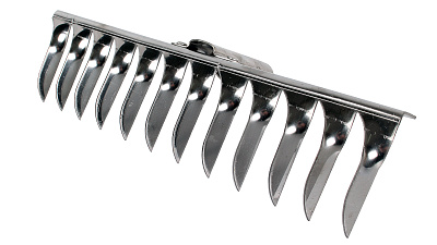 Грабли витой зуб нержавеющая сталь 12 зубьев без черенка 76981
