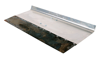 Лопата-движок алюминиевая однобортная 750х350х2мм 12см усиленная без черенка 150006 снеговая