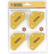 Магнитный угольник набор из 4 фиксаторов для сварочных работ Denzel