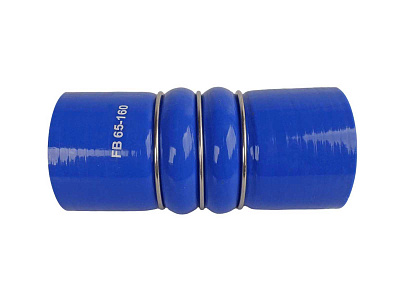 Патрубок d=65мм 160мм демпферный гофрированный усиленный FB65-160