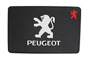 Коврик противоскользящий 195х130мм с логотипом Пежо