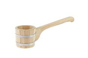 Ковш для бани черпак наборный 1.2л горизонтальная ручка