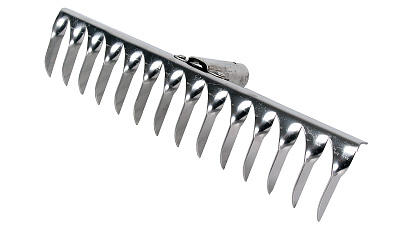 Грабли витой зуб нержавеющая сталь 14 зубьев без черенка 76982