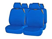 Авточехлы майка полиэстер синие 9 предметов Line PREMIER