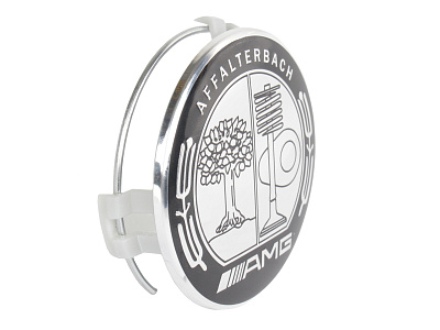 Заглушка литого диска АМГ дерево 71-74