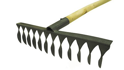 Грабли 12 зубьев с деревянным черенком 5077