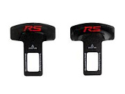 Заглушка ремня безопасности металлическая RS 2 штуки