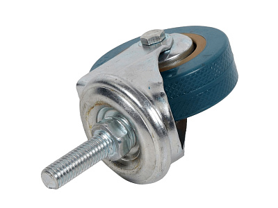 Колесо серая резина 65мм с болтом