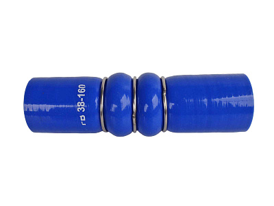 Патрубок d=38мм 160мм демпферный гофрированный усиленный FB38-160