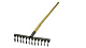 Грабли 12 зубьев с деревянным черенком 5077