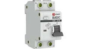 Выключатель автоматический дифференциальный 1P+N 20А 30мА электронный тип АС C 4.5кА АД-12 Basic