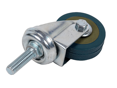 Колесо серая резина 50мм с болтом