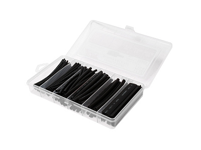 Набор термоусадочных трубок 6 типоразмеров длина 100мм 120штук JTC-2034