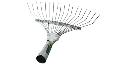 Грабли веерные СИБРТЕХ 18 зубьев без черенка оцинкованные