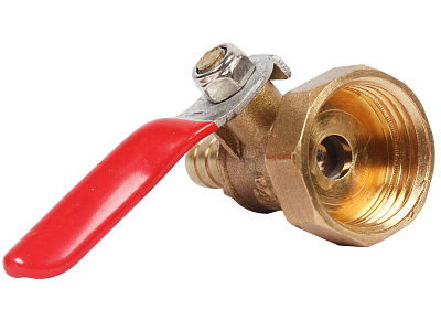 Кран шаровый F1/2 - штуцер под шланг 8мм ANROKEY