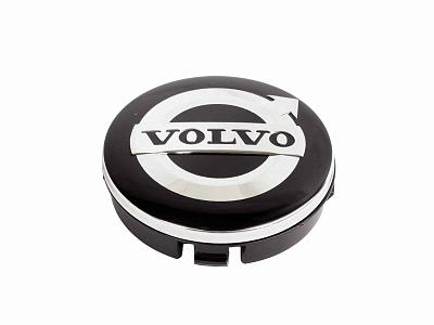 Заглушка литого диска VOLVO графит черный хром 61-54