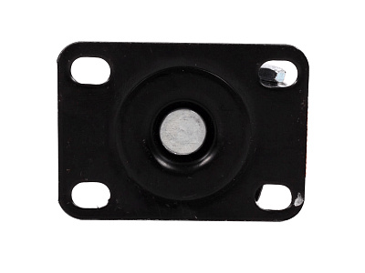 Колесо оранжевая резина 63.5мм неповоротное