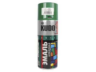 Эмаль KUDO темно-зеленая 520мл RAL-6016