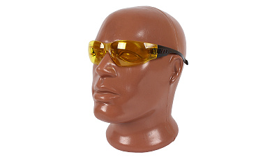 Очки защитные с дужками желтые 12215