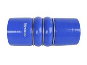 Патрубок d-63мм 160мм прямой демпферный гофрированный