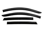 Дефлектор двери для автомобиля Hyundai Solaris I 2011-2017 хетчбек, накладные, комплект 4шт