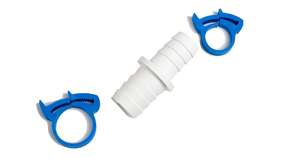 Набор для соединения шлангов D 1/2х1/2 с 2-мя пластиковыми хомутами