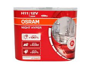 Автолампа H11 (55) PGJ19-2+130% NIGHT HYPER 2шт комплект O-64211 NH2 EURO
