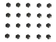 Колпачки на болты 20шт черные