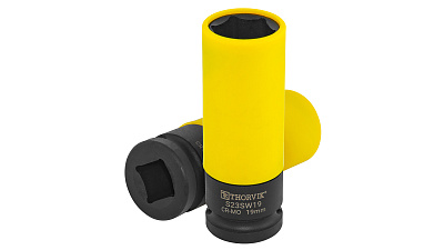 Головка ударная 19 мм 1/2 колесная с пластиковой защитой Thorvik