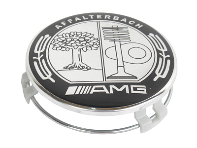 Заглушка литого диска АМГ дерево 71-74