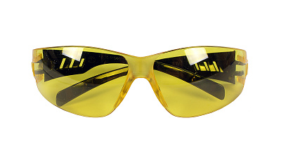 Очки защитные с дужками желтые 12215
