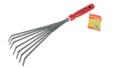 Грабельки GRINDA веерные с деревянной ручкой 390мм 8-421253_z01